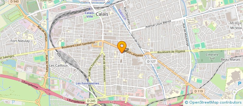 localisation de l'entreprise SCI LE CLOCHER  CALAIS