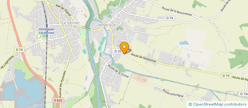 localisation de l'entreprise SCI LE CLOCHER DE STE ANNE à VENERQUE