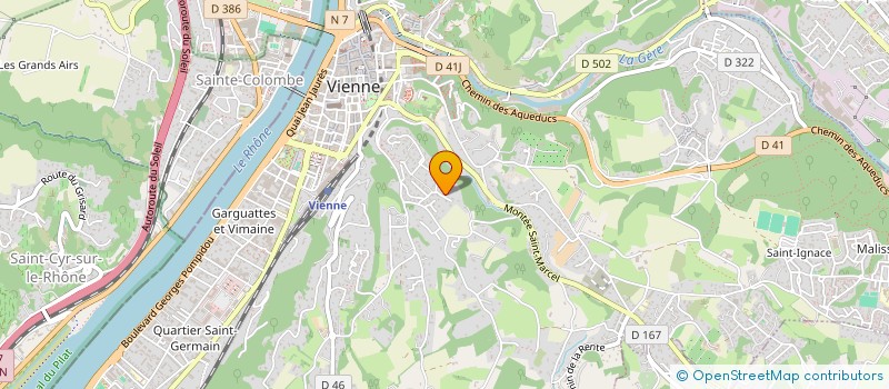 localisation de l'entreprise SCI LE CLOITRE DE SAINT JUST  VIENNE