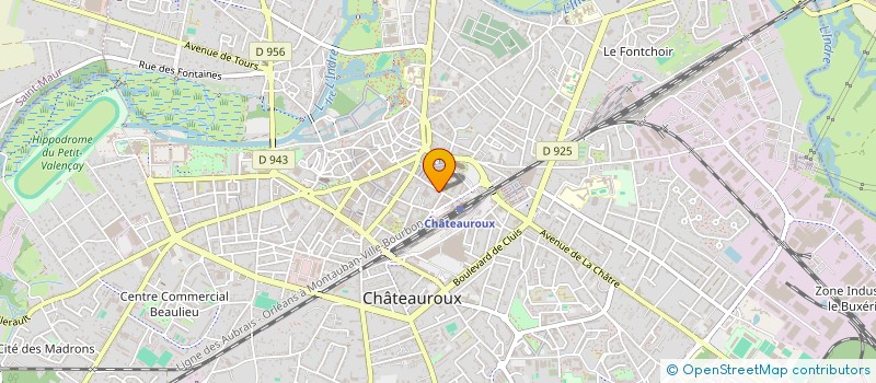 localisation de l'entreprise SCI LE CLOITRE SAINT MERRI à CHATEAUROUX