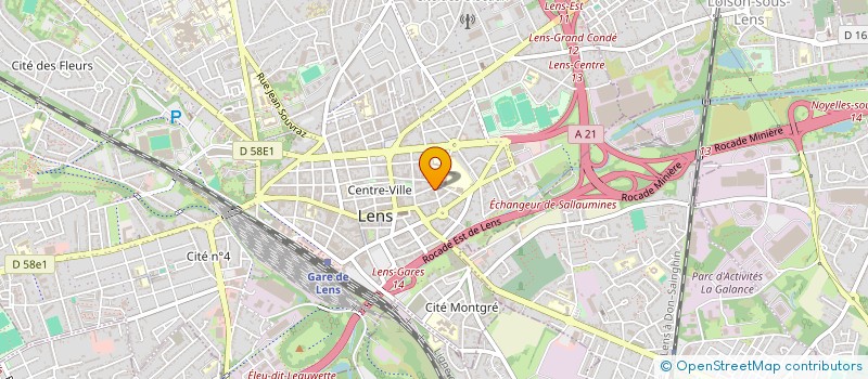 localisation de l'entreprise SCI LE CLOS 2  LENS