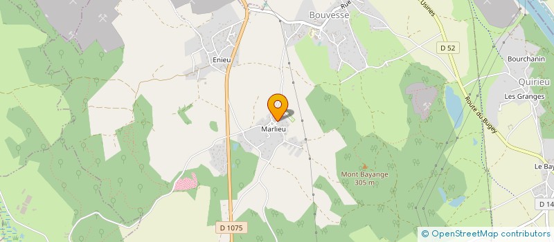 localisation de l'entreprise SCI LE CLOS  BOUVESSE-QUIRIEU