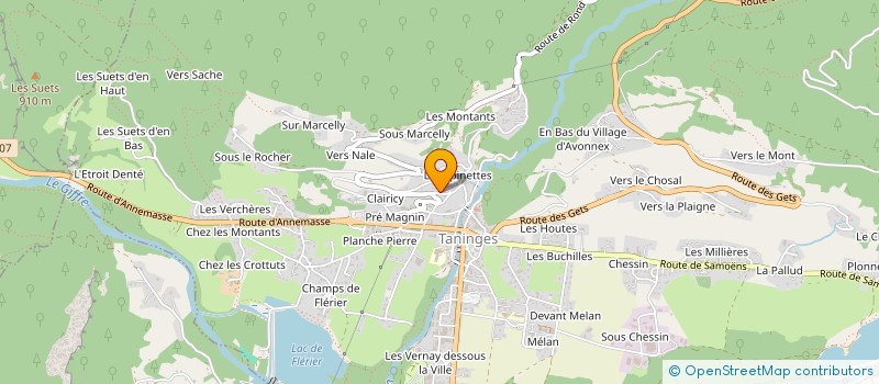 localisation de l'entreprise SCI LE CLOS  TANINGES