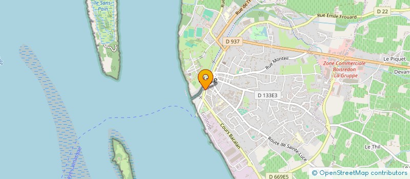 localisation de l'entreprise SCI LE CLOS à BLAYE