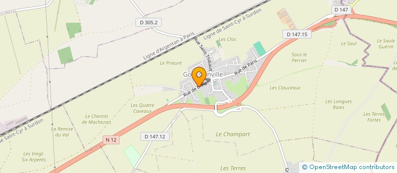 localisation de l'entreprise SCI LE CLOS à GOUSSAINVILLE