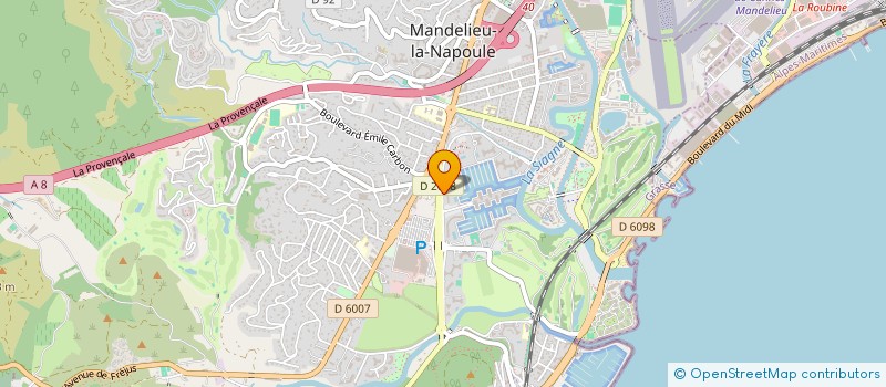 localisation de l'entreprise SCI LE CLOS à MANDELIEU-LA-NAPOULE