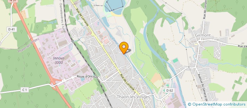 localisation de l'entreprise SCI LE CLOS  THAON-LES-VOSGES