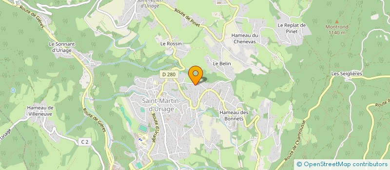 localisation de l'entreprise SCI LE CLOS BASSINE  SAINT-MARTIN-D'URIAGE