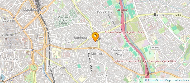 localisation de l'entreprise SCI LE CLOS BEAULIEU à TOULOUSE