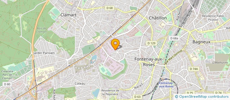 localisation de l'entreprise SCI LE  CLOS BELROSE à FONTENAY-AUX-ROSES