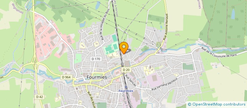 localisation de l'entreprise SCI LE CLOS CARAMAN  FOURMIES