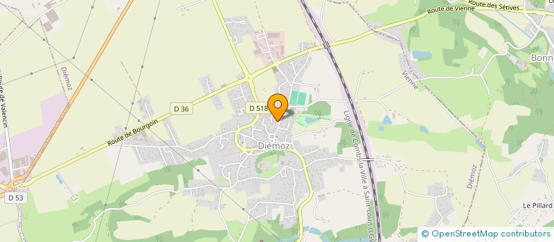 localisation de l'entreprise SCI LE CLOS CHAMPETRE  DIEMOZ