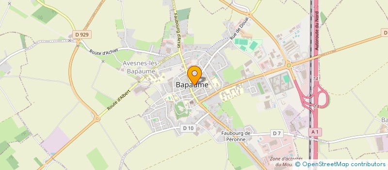 localisation de l'entreprise SCI LE CLOS CHANZY  BAPAUME