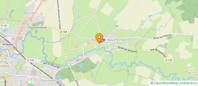 localisation de l'entreprise SCI LE CLOS D'ADONYS à FLAUMONT-WAUDRECHIES