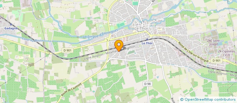 localisation de l'entreprise SCI LE CLOS D APIS  LE THOR