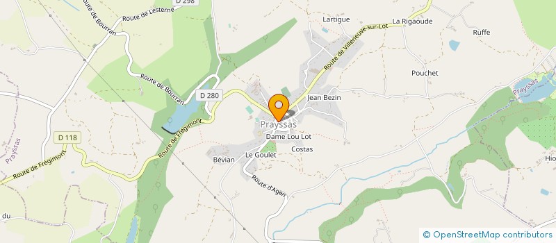 localisation de l'entreprise SCI LE CLOS D'ARQUEY à PRAYSSAS