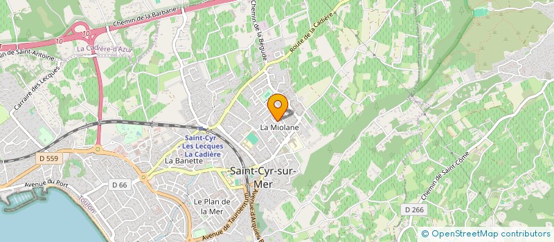 localisation de l'entreprise SCI LE CLOS D EJEE à SAINT-CYR-SUR-MER