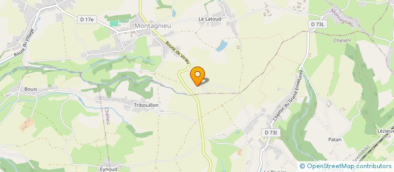 localisation de l'entreprise SCI LE CLOS D'EOLE  MONTAGNIEU