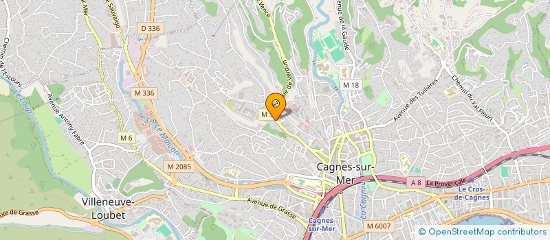 localisation de l'entreprise SCI LE CLOS D ESCANIS à CAGNES-SUR-MER