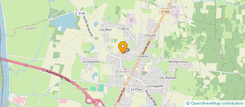 localisation de l'entreprise SCI LE CLOS D'YVONNE  FEILLENS