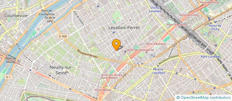 localisation de l'entreprise SCI LE CLOS DANTON à LEVALLOIS-PERRET