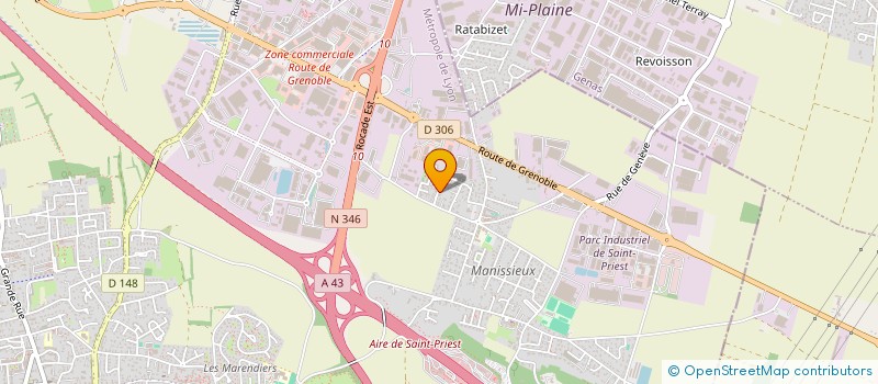 localisation de l'entreprise SCI LE CLOS DE BANS  SAINT-PRIEST