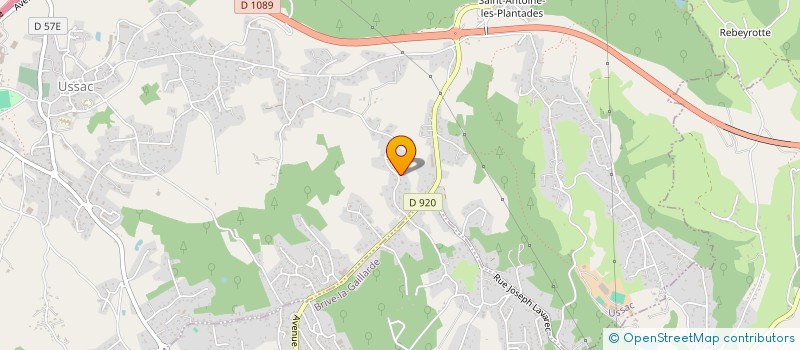 localisation de l'entreprise SCI LE CLOS DE BELLEFOND  USSAC