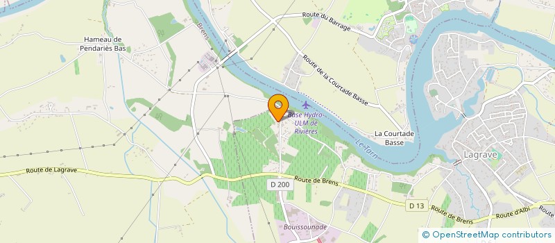 localisation de l'entreprise SCI LE CLOS DE BONNEFIL  LAGRAVE