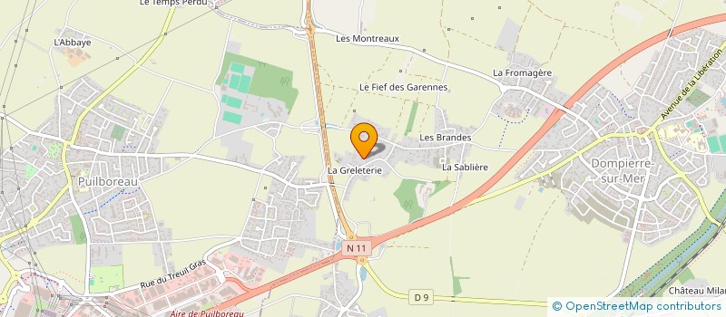 localisation de l'entreprise SCI LE CLOS DE CHAVAGNE  DOMPIERRE-SUR-MER