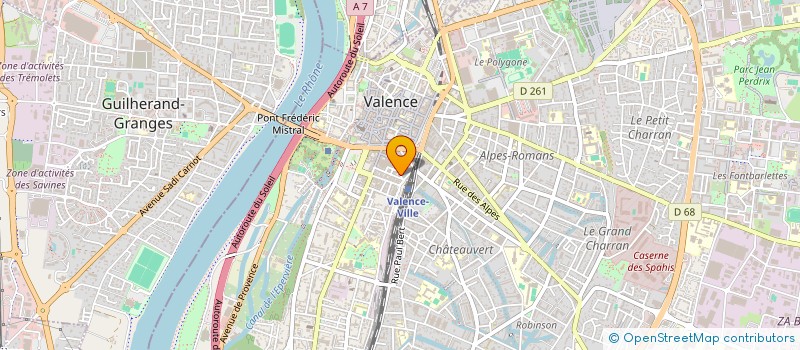 localisation de l'entreprise SCI LE CLOS DE CHOMILLAC 2 à VALENCE
