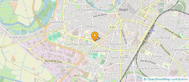 localisation de l'entreprise SCI LE CLOS DE L ATLANTIQUE  NIORT