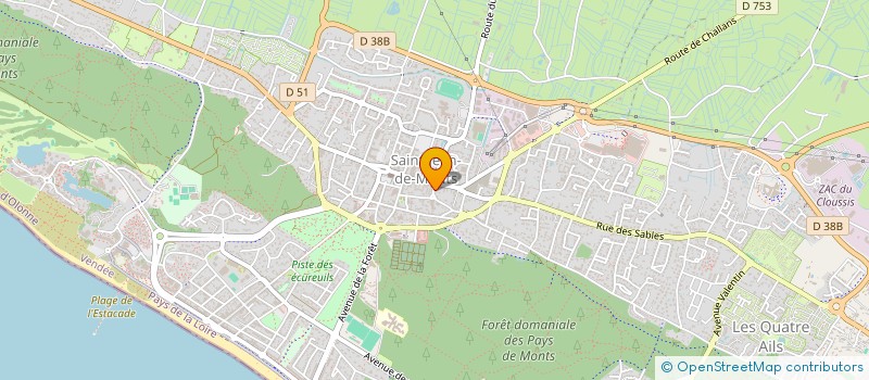 localisation de l'entreprise SCI LE CLOS DE L'AVENIR  SAINT-JEAN-DE-MONTS