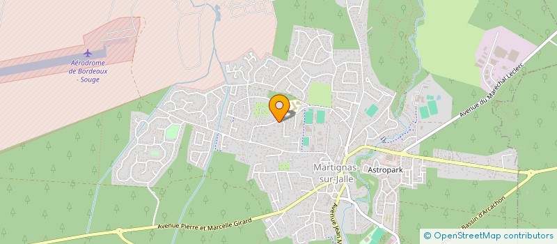 localisation de l'entreprise SCI LE CLOS DE L'ECUREUIL  MARTIGNAS-SUR-JALLE