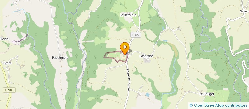 localisation de l'entreprise SCI LE CLOS DE L'OURS  PRADINAS