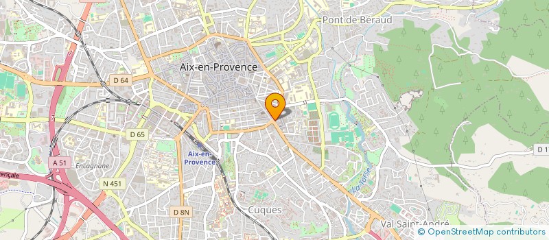 localisation de l'entreprise SCI LE CLOS DE L'YRET à AIX-EN-PROVENCE
