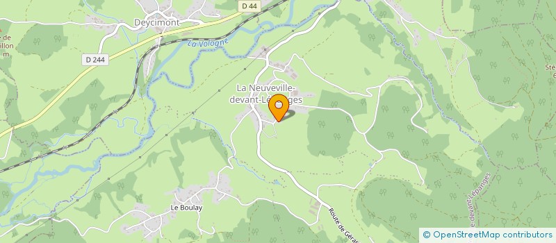 localisation de l'entreprise SCI LE CLOS DE LA BORDE  LA NEUVEVILLE-DEVANT-LEPANGES