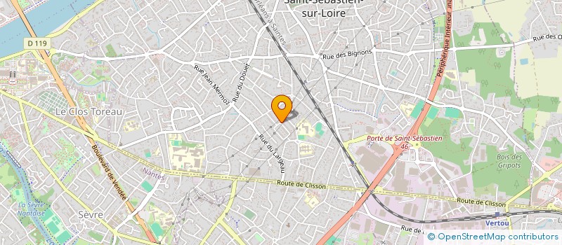 localisation de l'entreprise SCI LE CLOS DE LA BOURDAILLERIE  SAINT-SEBASTIEN-SUR-LOIRE