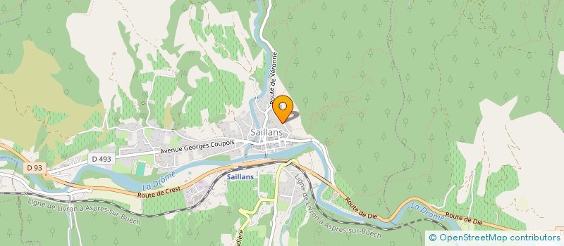 localisation de l'entreprise SCI LE CLOS DE LA CHAPELLE  SAILLANS