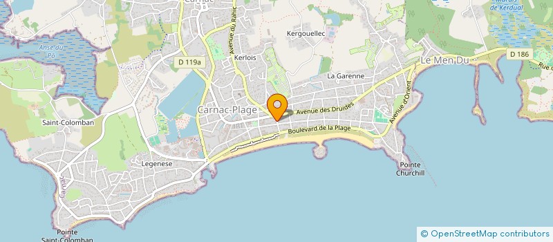 localisation de l'entreprise SCI LE CLOS DE LA CHENAIE  CARNAC