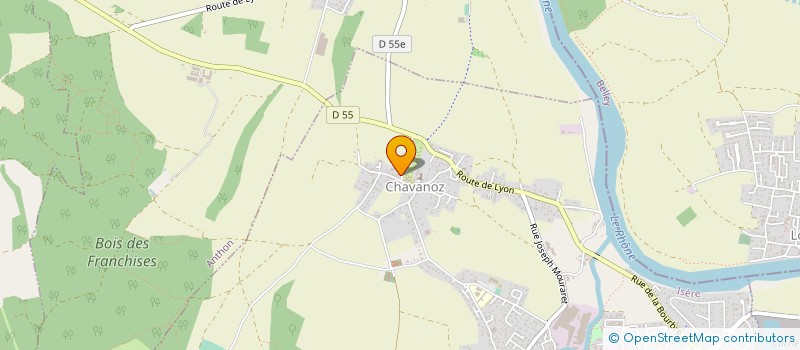 localisation de l'entreprise SCI LE CLOS DE LA DELPHINE  CHAVANOZ