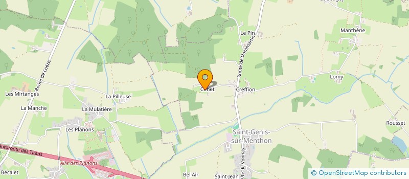 localisation de l'entreprise SCI LE CLOS DE LA FELIE  SAINT-GENIS-SUR-MENTHON