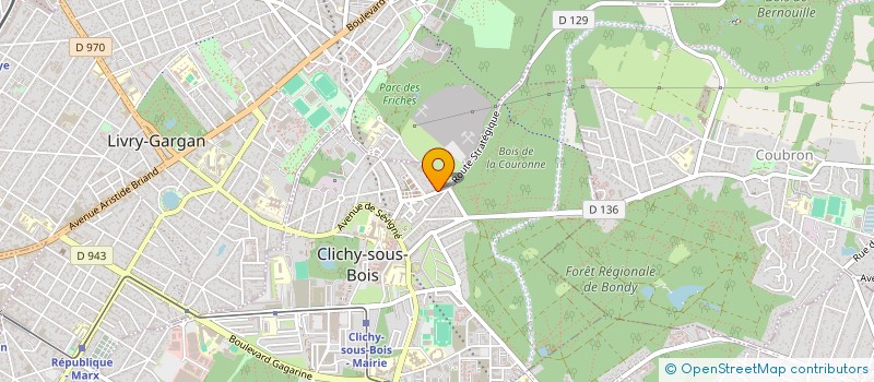 localisation de l'entreprise SCI LE CLOS DE LA FERRONNIERE à CLICHY-SOUS-BOIS