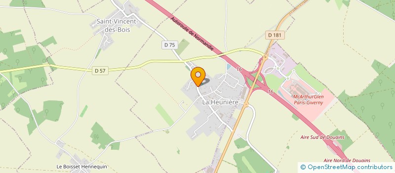 localisation de l'entreprise SCI LE CLOS DE LA HEUNIERE  LA HEUNIERE