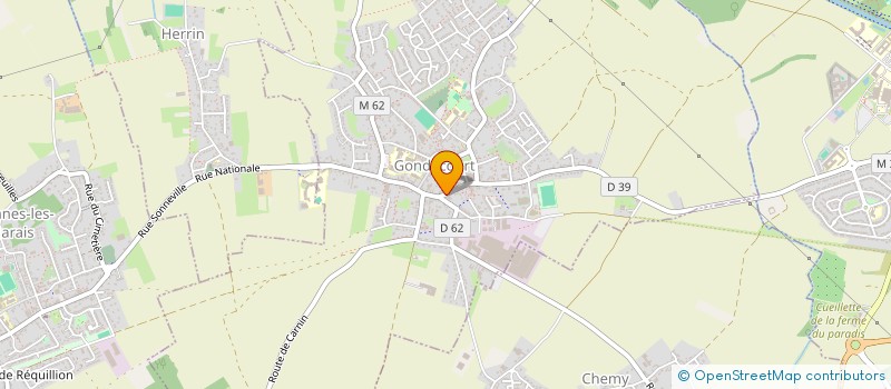 localisation de l'entreprise SCI LE CLOS DE LA MARCQ  GONDECOURT