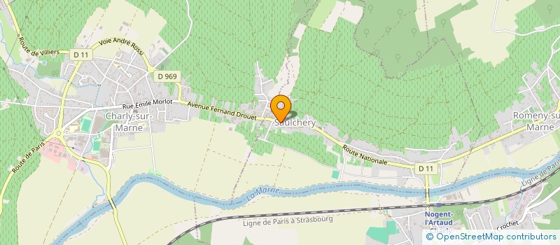 localisation de l'entreprise SCI LE CLOS DE LA RECETTE  SAULCHERY