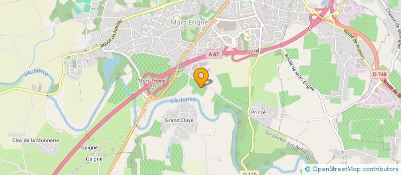 localisation de l'entreprise SCI LE CLOS DE LA ROCHE  MOZE-SUR-LOUET