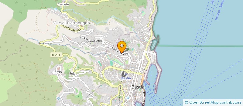 localisation de l'entreprise SCI LE CLOS DE LAURINE (SCI LCL) à BASTIA