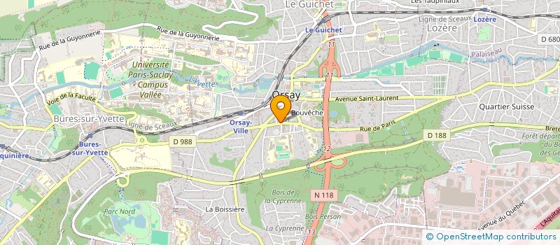 localisation de l'entreprise SCI LE CLOS DE MATHE  SACLAY