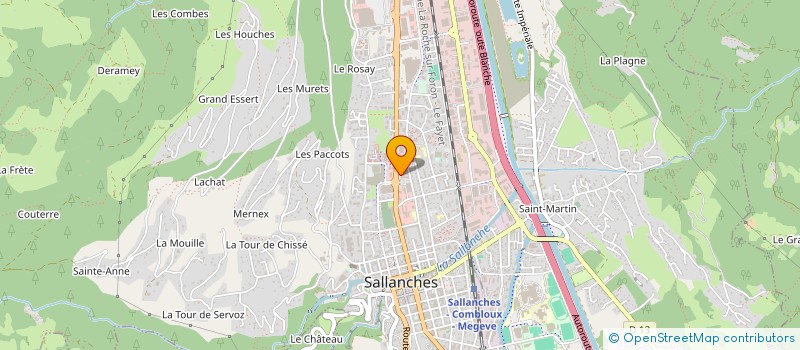 localisation de l'entreprise SCI LE CLOS DE NANT CRUY à SALLANCHES