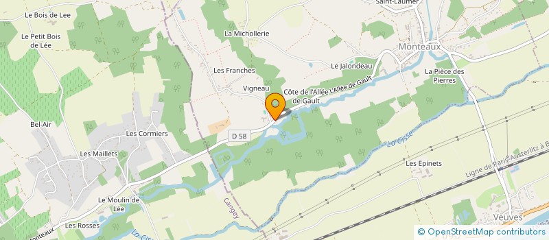 localisation de l'entreprise SCI LE CLOS DE PASNEL  MONTEAUX